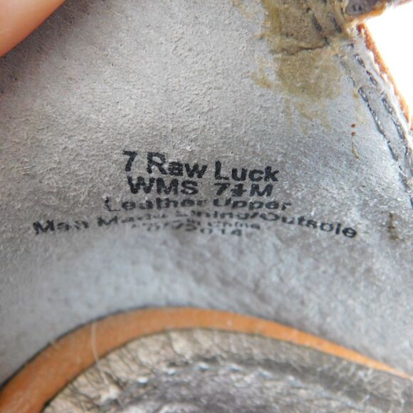 Kenneth Cole Reaction Raw Luck Women’s Suede Ankle Boots 7.5 Rear Zip Toffee EUC - Picture 6 of 12